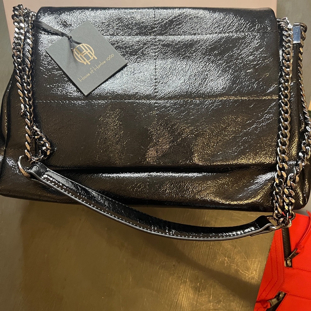 Elegant Black Leather Handbag